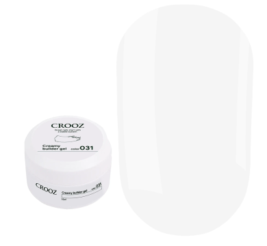 Crooz Creamy Builder Gel №31 - Гель для нарощування, молочний, 15 мл