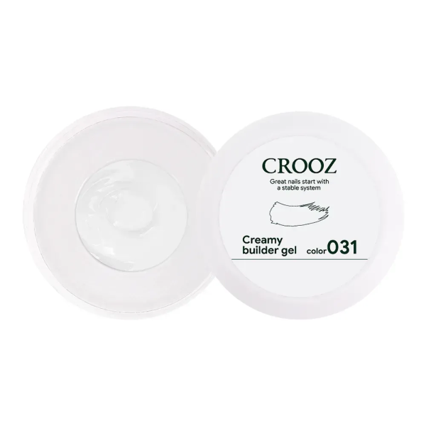 Crooz Creamy Builder Gel №31 - гель для наращивания, молочный, 15 мл