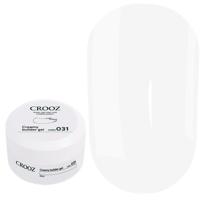Crooz Creamy Builder Gel №31 - гель для наращивания, молочный, 30 мл