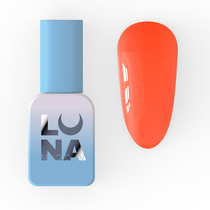 Гель-лак LUNA Color №140, неоново-помаранчевий, 8 мл
