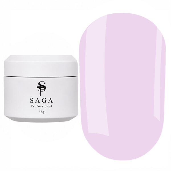 Гель для нарощення SAGA Рrofessional Builder Veil Summer №01, бузьковий, 15 мл