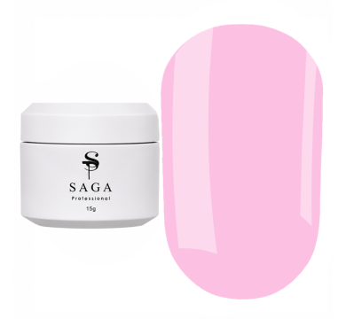 Гель для нарощення SAGA Рrofessional Builder Veil Summer №02, рожево-бузьковий, 15 мл