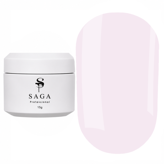Гель для нарощення SAGA Рrofessional Builder Veil Summer №03, молочно-рожевий, 15 мл