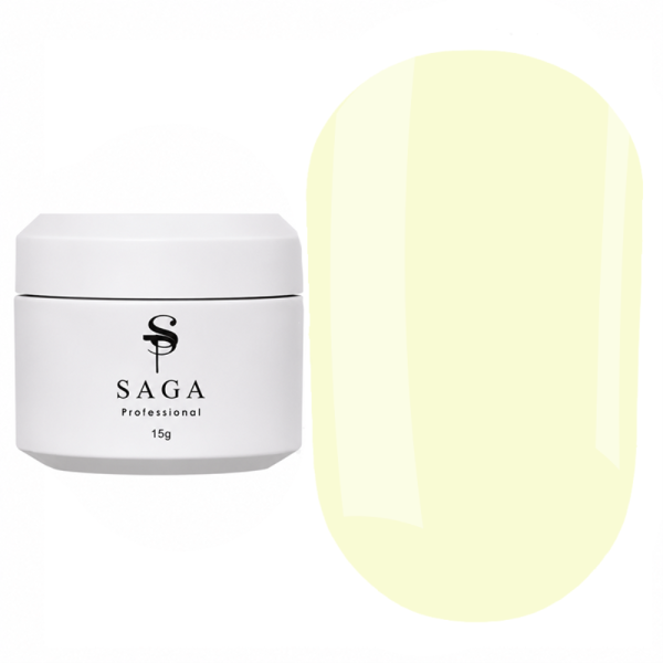 Гель для нарощення SAGA Рrofessional Builder Veil Summer №05, вершкове масло, 15 мл