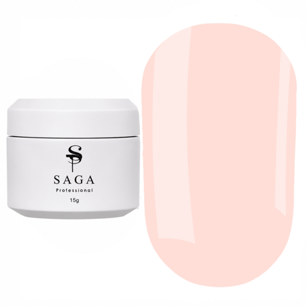 Гель для наращивания SAGA Рrofessional Builder Veil Summer №06, нежно-розовый, 15 мл