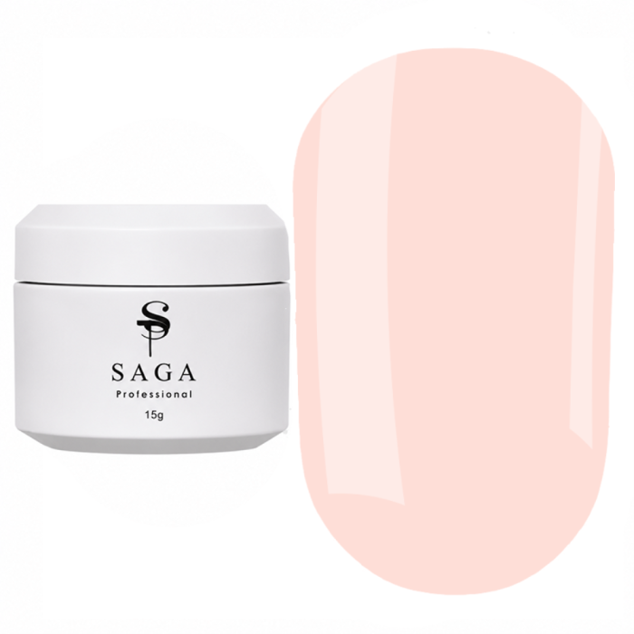 Гель для наращивания SAGA Рrofessional Builder Veil Summer №06, нежно-розовый, 15 мл