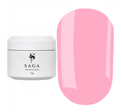 Гель для нарощення SAGA Рrofessional Builder Veil Summer №08, яскраво-рожевий, 15 мл