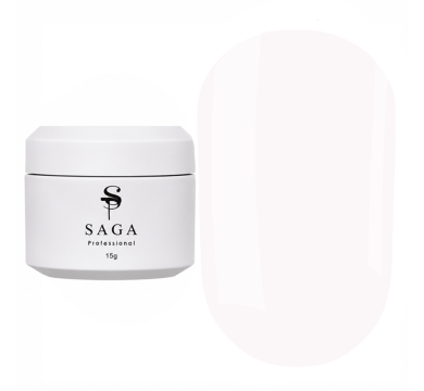Гель для наращивания SAGA Рrofessional Builder Veil Summer №09, молочно-бежевый, 15 мл
