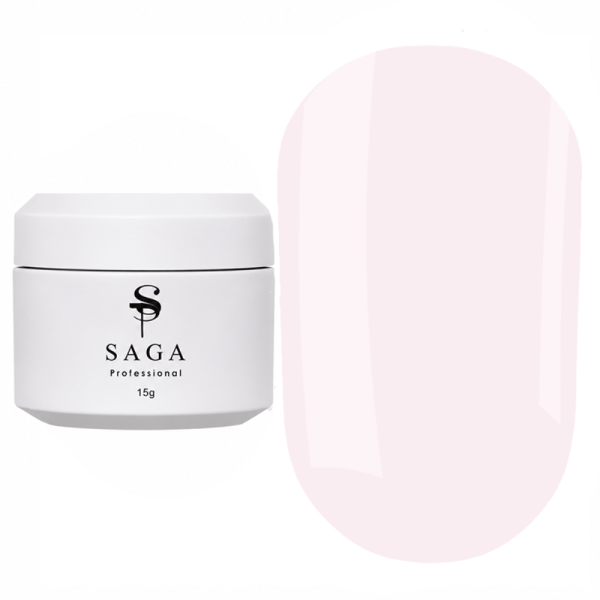 Гель для нарощення SAGA Рrofessional Builder Veil Summer №10, світло-рожевий, 15 мл