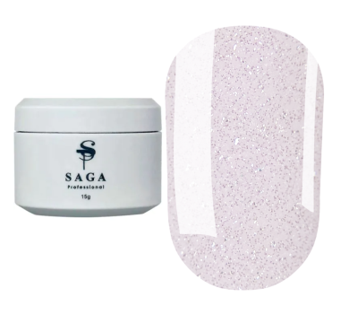 Гель для наращивания SAGA Professional Builder Night Gel №09, светоотражающий, фиолетовый, 15 мл