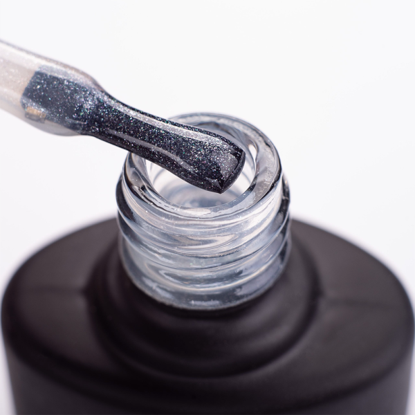 Топ без липкого шару Komilfo No Wipe Glitter Top, з гліттером, 8 мл (HEMA/TPO free)