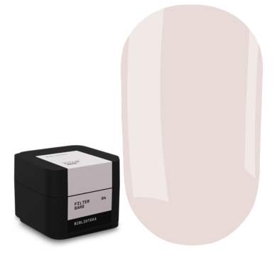 Моделюючий гель Biblioteka Builder Gel №04 Bare FILTER, напівпрозорий натурально-білий, 30 мл