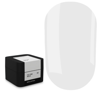 Моделюючий гель Biblioteka Builder Gel №05 Milk FILTER, напівпрозорий молочний, 30 мл