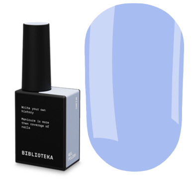 Гель-лак Biblioteka Gel Polish №72 Breathe, вдих, ніжно-блакитний, 10 мл