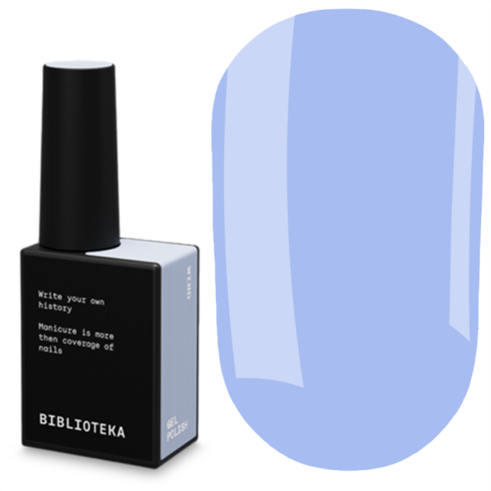 Гель-лак Biblioteka Gel Polish №72 Breathe, вдох, нежно-голубой, 10 мл