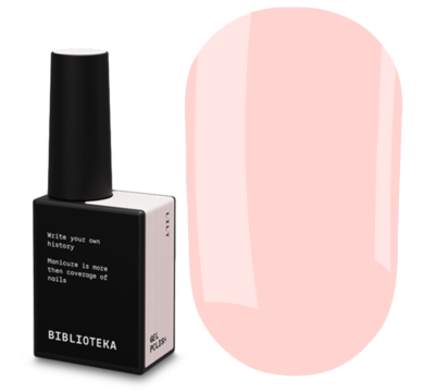 Гель-лак Biblioteka Gel Polish №75 Lilt, легкость, нежно-периковый, 10 мл