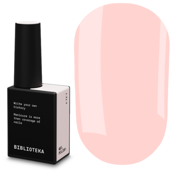 Гель-лак Biblioteka Gel Polish №75 Lilt, легкость, нежно-периковый, 10 мл