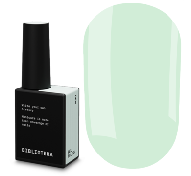 Гель-лак Biblioteka Gel Polish №76 Dew, роса, ніжно-м'ятний, 10 мл