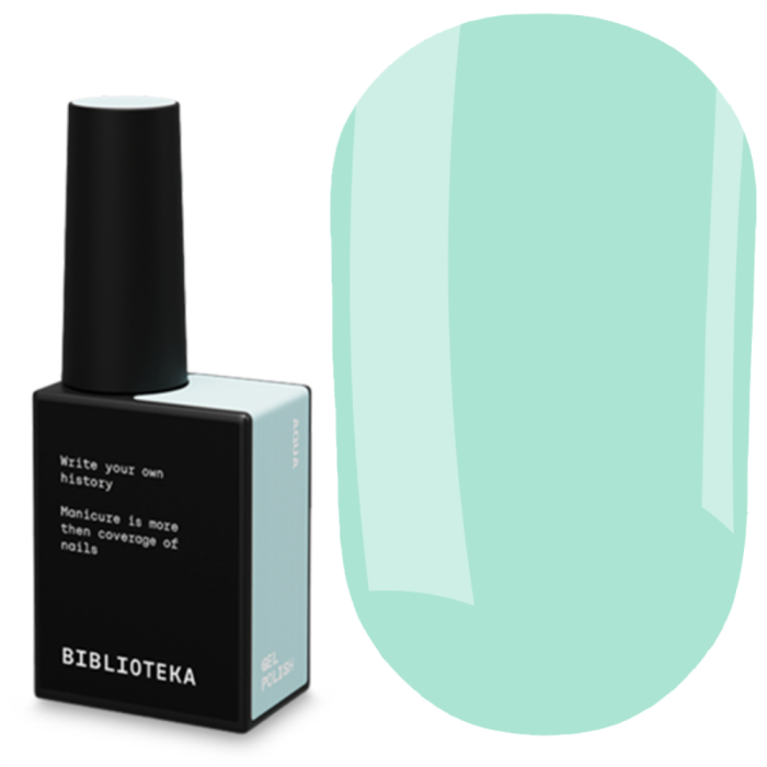 Гель-лак Biblioteka Gel Polish №77 Aqua, вода, тиффани, 10 мл