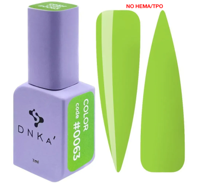 Гель-лак DNKa Gel Polish Color New Formula #0063, лайм, 7 мл