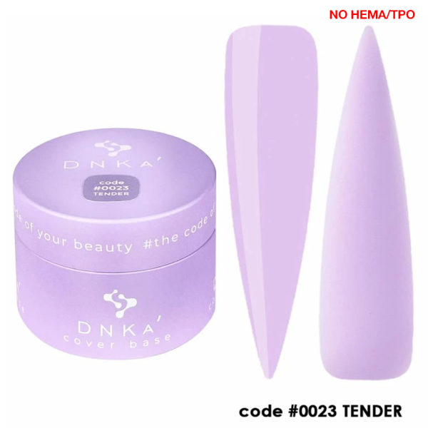 База камуфлююча DNKa Cover Rubber Base French New Formula №0023 Tender, світло-лілова, 30 мл