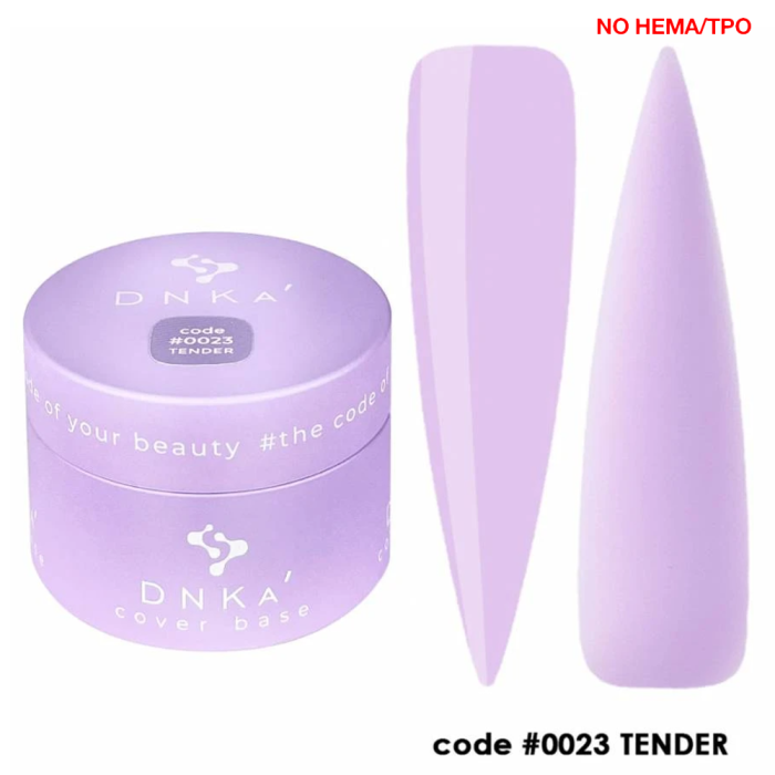 База камуфлююча DNKa Cover Rubber Base French New Formula №0023 Tender, світло-лілова, 30 мл