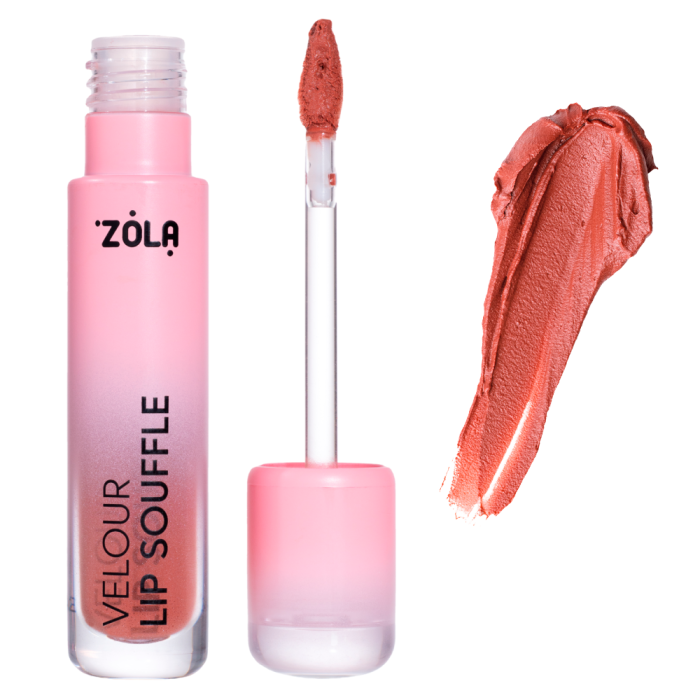 Помада оксамитова матова ZOLA Velour Lip Souffle 03 Toffee, іриска