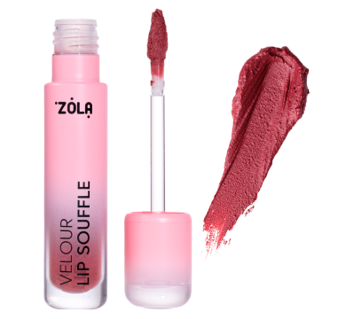 Помада бархатная матовая ZOLA Velour Lip Souffle 05 Cozy Pink, теплый розовый