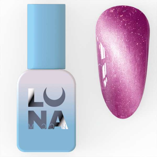 Гель-лак котяче око LUNA Color Magnetic Cat Eye №8, фуксія з поталлю, 8 мл