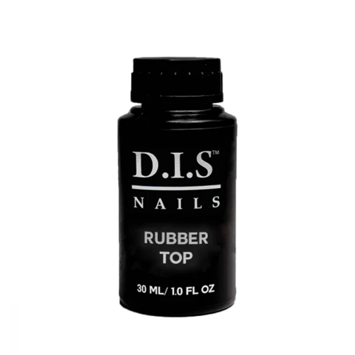 Топ каучуковий із липким шаром DIS Nails Rubber Top Gel Wipe, 30 мл
