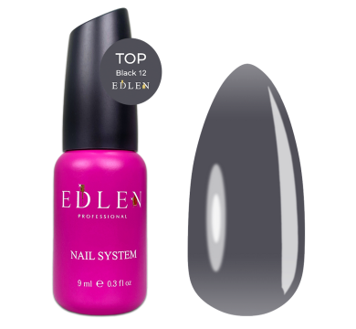 Камуфлюючий топ Edlen Top Black №12, без липкого шару, чорний, 9 мл