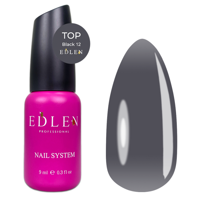 Камуфлюючий топ Edlen Top Black №12, без липкого шару, чорний, 9 мл
