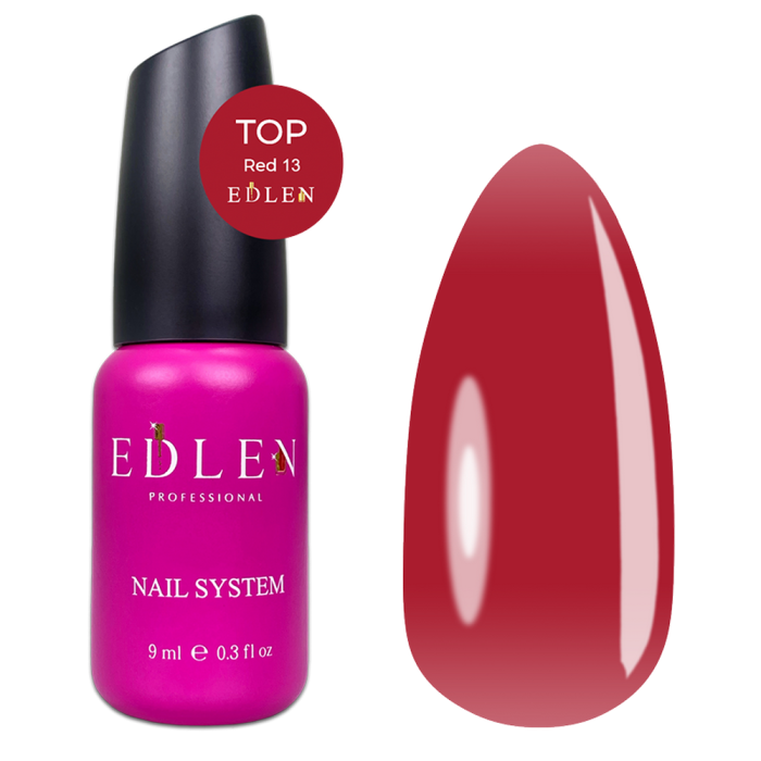 Камуфлюючий топ Edlen Top Red №13, без липкого шару, червоний, 9 мл