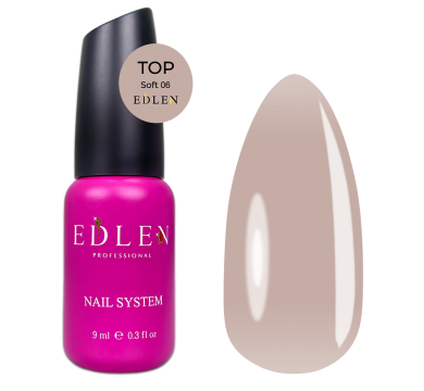 Камуфлирующий топ Edlen Top Soft №06, без липкого слоя, бежево-розовый, 9 мл