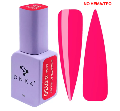 Гель-лак DNKa Gel Polish Color New Formula #0130, фуксия, 7 мл