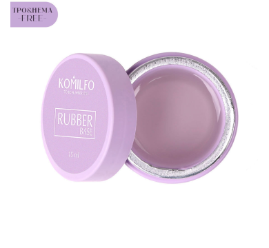 База каучуковая для гель-лака Komilfo Rubber Base (гель-банка), 15 мл (HEMA/TPO free)