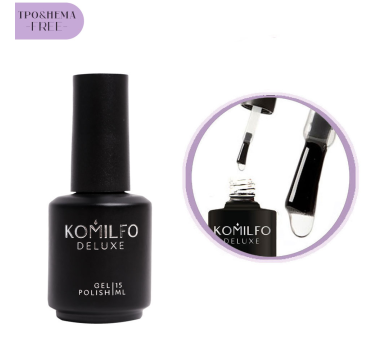 Топ без липкого шару Komilfo No Wipe Top No Filters, без УФ-фільтрів 15 мл (без HEMA/TPO