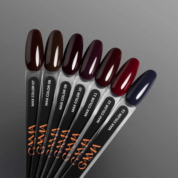 Гель-лак GEMELY Max Color №010, темно-сливовый, 6 мл