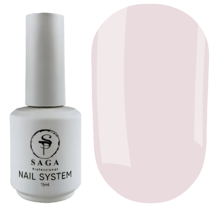 Жидкий гель SAGA Professional Liquid Soft Skin Gel № 01, прозрачно-пудровый, 15 мл