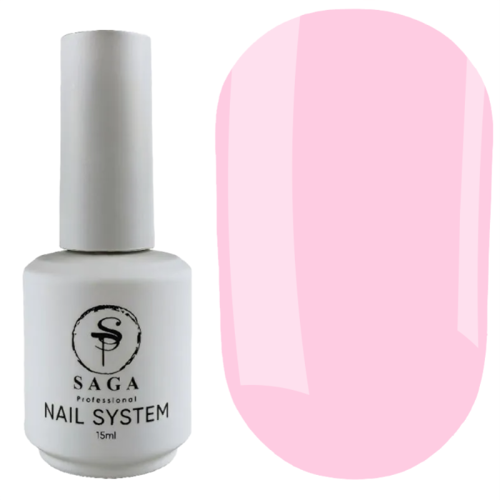 Рідкий гель SAGA Professional Liquid Soft Skin Gel №06, прозоро-світло-рожевий, 15 мл
