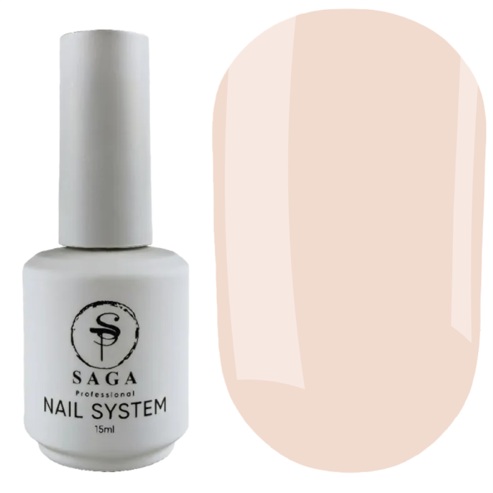 Рідкий гель SAGA Professional Liquid Soft Skin Gel №07, прозоро-молочно-рожевий, 15 мл