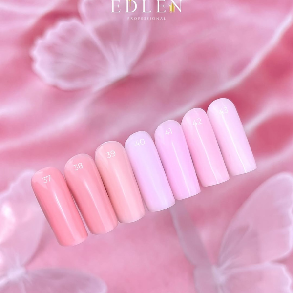 Змінний картридж Edlen Builder Gel Butterfly №37 - гель для нарощування, нюдово-рожевий, 30 мл