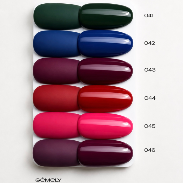 Гель-лак GEMELY Max Color №041, хвойно-зелений, 6 мл