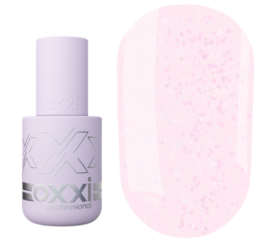 База камуфлююча Oxxi Professional Total Base №15, прозоро-рожева із паталлю, 10 мл
