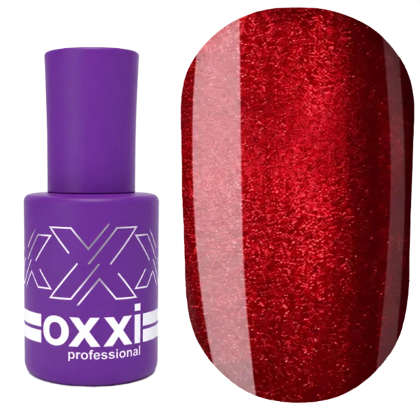 Гель-лак котяче око OXXI Professional Ruby Cat №01, червоний, 10 мл