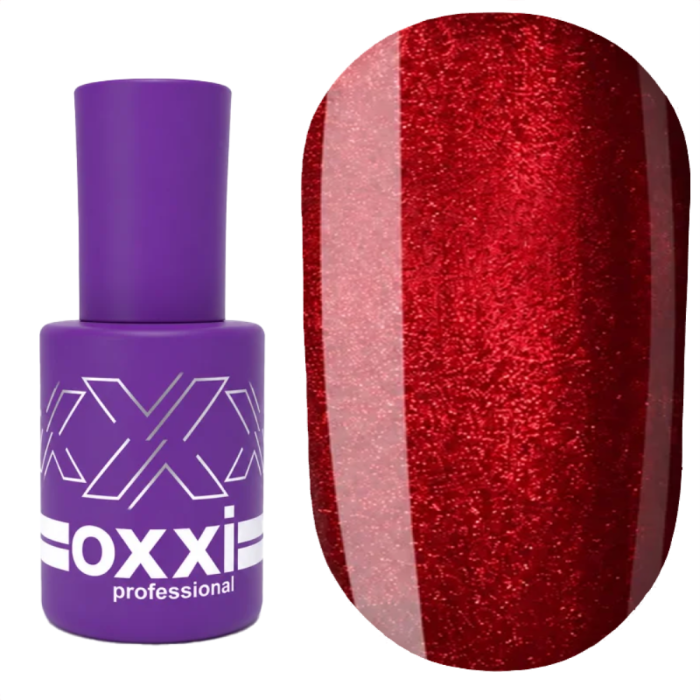 Гель-лак котяче око OXXI Professional Ruby Cat №01, червоний, 10 мл