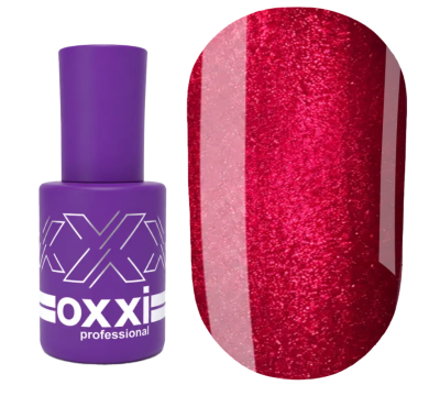 Гель-лак котяче око OXXI Professional Ruby Cat №02, червоно-малиновий, 10 мл