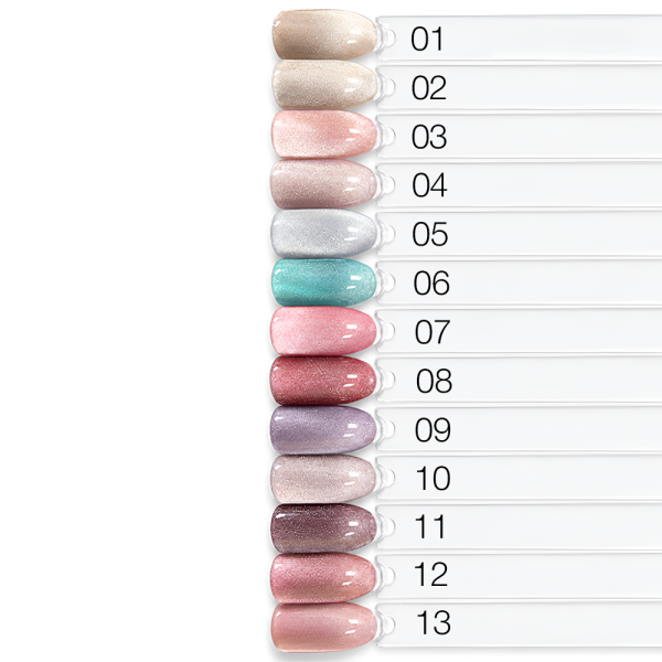 Гель-лак котяче око OXXI Professional Lux Silk Cat №01, шампань, 10 мл