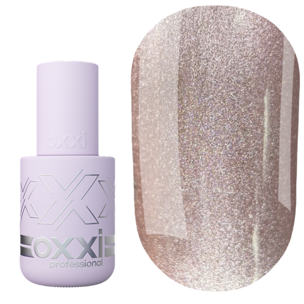 Гель-лак кошачий глаз OXXI Professional Lux Silk Cat №04, розовый-шампань, 10 мл