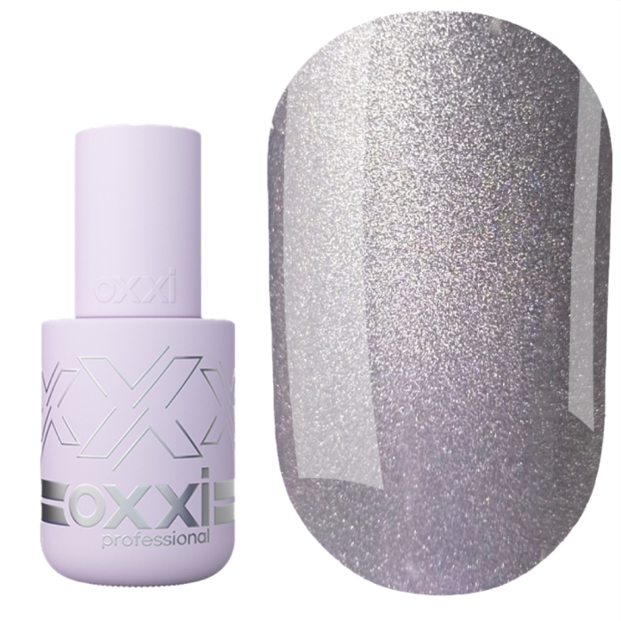 Гель-лак кошачий глаз OXXI Professional Lux Silk Cat №05, серебряно-синий, 10 мл
